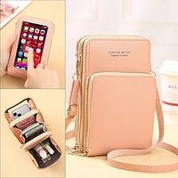 Mobile Phone Bag New Multi Functional Women Bag Touch Screen Mobile Bag Wallet Casual Fashion Outdoor One Shoulder Messenger Bags for Women 2023 Lightinthebox - thumbnail