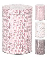 Homesmiths Christmas Storage Tin 105Xh158Mm 3 Assorted Colors & Design 1 Piece