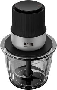 Beko CHG81442 BX Food Chopper, 400 W Motor, 1000 ml Glass Bowl, Inox Housing, 2 speed settings, Stainless steel 2 blades