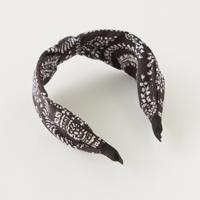 Printed Hairband with Knot Detail