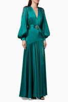 Carmen Slit Gown in Silk Blend - thumbnail