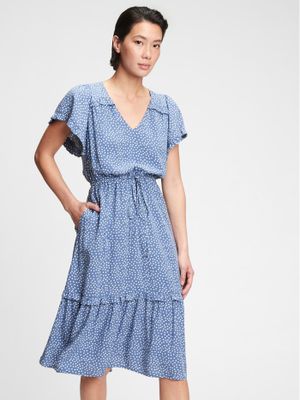 Flutter Sleeve Midi Dress Flutter Sleeve Midi Dress