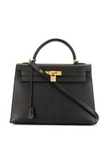 Hermès pre-owned Kelly 35 Sellier 2way bag - Black - thumbnail