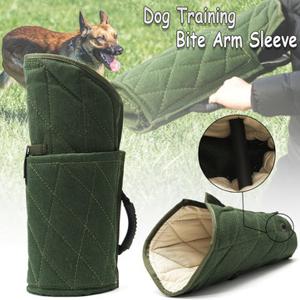 Durable Green Police Dog Training Bite Protection Arm Sleeve For Young Working Dog