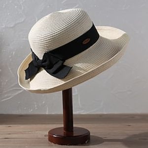 Simple Classic Style Polyester  Polyamide Hats with Bow(s) 1 PC Casual  Holiday Headpiece Lightinthebox