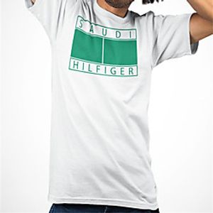 Men's Unisex Tee T shirt Hot Stamping Graphic Prints Letter Plus Size Print Short Sleeve Casual Tops Cotton Basic Fashion Designer Big and Tall White Lightinthebox