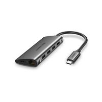UGREEN USB-C Hub 3x USB 3.0 plus HDMI plus RJ45 plus TFSD with 5Gbps 4K PD Power Supply