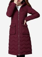 Casual Women Hooded Thick Coats