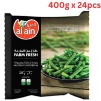 Al Ain Frozen Vegetables, Green Beans - 400g x 24