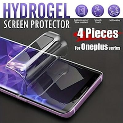4 pcs Screen Protector For Samsung Galaxy S23 S22 S21 S20 Ultra Plus FE S10 Note 20 Ultra Note 20 TPU Hydrogel Anti Bubbles Anti-Fingerprint Ultra Thin 3D Touch Compatible Scratch Proof miniinthebox