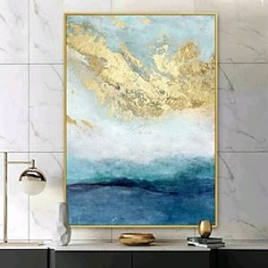 Mintura Handmade Abstract Gold Oil Paintings On Canvas Wall Art Decoration Modern Picture For Home Decor Rolled Frameless Unstretched Painting Lightinthebox