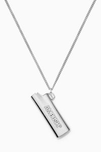 Lighter Case Necklace in Sterling Silver