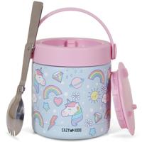 Eazy Kids Unicorn Stainless Steel Insulated Food Jar - Blue 350ml