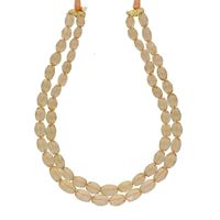 Sri Jagdamba Pearls Golden Topaz Gemstone Necklace - JPJUL-20-151