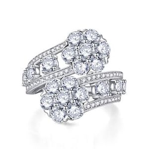 Wedding Ring Wedding Vintage Style Silver S925 Sterling Silver Precious Vintage Elegant 1PC Zircon Lightinthebox