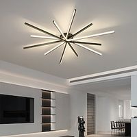LED Ceilling Light Dimmable Modern Metal Hanging Chandelier Light 6090cm LED Suspension Light Creative Hanging Ceiling Light in Black for Living Room Restaurant Bar 110-240V Lightinthebox - thumbnail