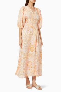 Ermita Wrap Around Dress in Linen