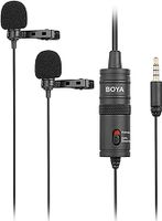 Boya BY-M1DM Dual Omni-directional Lavalier Mic, B07DM1FFQD