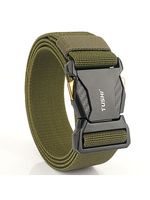 Men's Tactical Quick Release Buckle Stretch Nylon Braided Belt - thumbnail