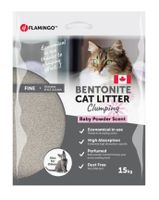 Flamingo Cat Litter Baby Powder Scent 15Kg - thumbnail