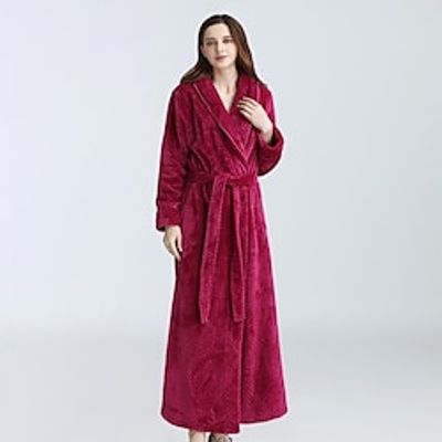 Adults' Bathrobe Pajamas Nightwear Solid Color Onesie Pajamas Pajamas Flannel Cosplay For Women's Dailywear Animal Sleepwear Cartoon Lightinthebox Adults' Bathrobe Pajamas Nightwear Solid Color Onesie Pajamas Pajamas Flannel Cosplay For Women's Dailywear Animal Sleepwear Cartoon Lightinthebox