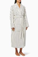 Striped Classic Bathrobe in Organic Cotton