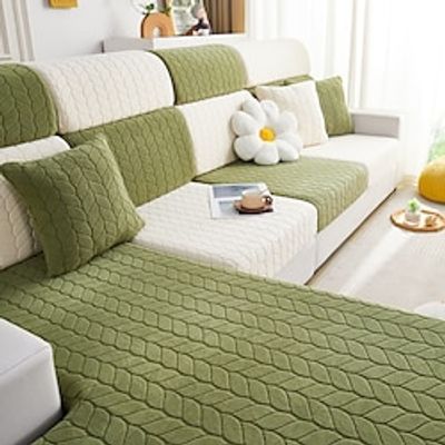 Spandex Couch Seat Covers Jacquard Sectional Sofa Cover Anti-Scratch For Dogs Pet, Slipcovers For Love Seat, L Shaped,3 Seater, U Shaped, Arm Chair Washable Couch Protector Lightinthebox