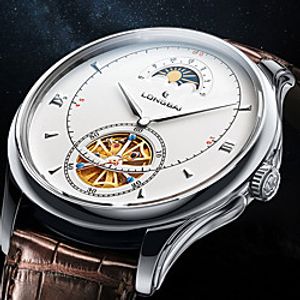 male hollow tourbillon automatic mechanical men's watch stainless steel waterproof Lightinthebox
