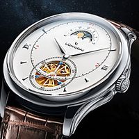 male hollow tourbillon automatic mechanical men's watch stainless steel waterproof Lightinthebox - thumbnail