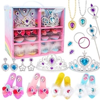 Witch's Fairy Tales Children's Playhouse Cute Girl Exquisite Jewelry Variety DIY Princess Dress up Mobile Toy Box Gifts for girls aged 4-6 years old Lightinthebox