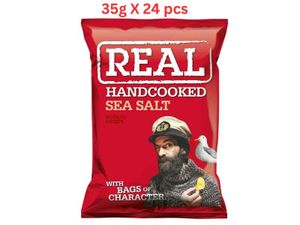 Real Crisps Sea Salt (Pack Of 24 X 35g)