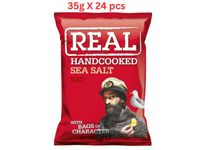 Real Crisps Sea Salt (Pack Of 24 X 35g)