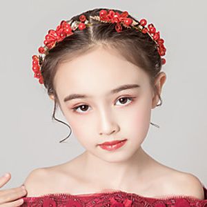 Kids Baby Girls' Hair Accessories Version Of The Red Headdress Forest Flower Accessories Girls Performance Headband Princess Girl Birthday Wreath Lightinthebox