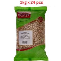 Natures Choice White Peas (Matar) Whole, 1 kg Pack Of 24 (UAE Delivery Only)