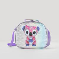 Koala Embellished Lunch Bag with Zip Closure