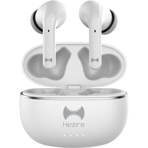 Hezire Hbudz Smart TWS Earbuds with ANC ENC & App White - HEZ-TWS-500W