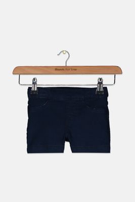 Kids Girl Pull-On Shorty Shorts Navy Kids Girl Pull-On Shorty Shorts Navy