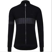 CAWANFLY Men's Long Sleeve Cycling Jersey Black Bike Tracksuit Jersey Top Road Bike Cycling Quick Dry Sports Clothing Apparel  Micro-elastic Lightinthebox - thumbnail