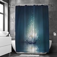 Waterproof Fabric Shower Curtain Bathroom Decoration and Modern and Floral  Botanicals 70 Inch Lightinthebox - thumbnail