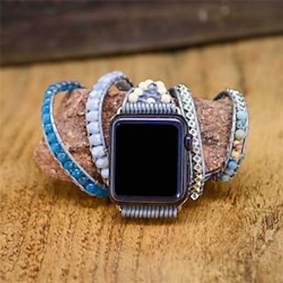 1 PCS Smart Watch Band Compatible with Apple iWatch 38/40/41mm 42/44/45/49mm Ultra Series 8 7 6 5 4 3 2 1 SE Handmade Braided Rope for iWatch Smartwatch Strap Wristband Fabric Multilayer Adjustable miniinthebox