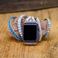 1 PCS Smart Watch Band Compatible with Apple iWatch 38/40/41mm 42/44/45/49mm Ultra Series 8 7 6 5 4 3 2 1 SE Handmade Braided Rope for iWatch Smartwatch Strap Wristband Fabric Multilayer Adjustable miniinthebox - thumbnail