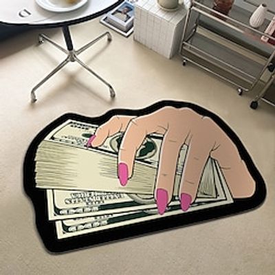 Dollar Money Hold Floor Mat Irregular Household Bedroom Bedside Blanket Anti Slip Foot Mat Area Rug Carpet Lightinthebox