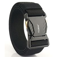 Men's Belt Tactical Belt Nylon Web Work Belt Black Royal Blue Nylon Military Army Plain Daily Wear Going out Weekend Lightinthebox - thumbnail