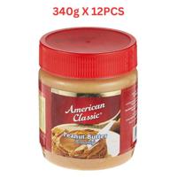 American Classic Peanut Butter Creamy 340g Pack of 12