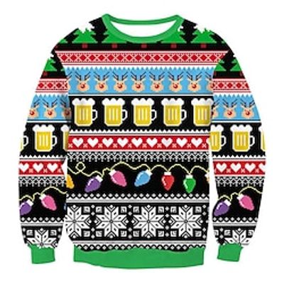 Christmas Santa Claus Ugly Christmas Sweater / Sweatshirt Hoodie Print Graphic Hoodie For Men's Women's Unisex Adults' 3D Print 100% Polyester Party miniinthebox Christmas Santa Claus Ugly Christmas Sweater / Sweatshirt Hoodie Print Graphic Hoodie For Men's Women's Unisex Adults' 3D Print 100% Polyester Party miniinthebox