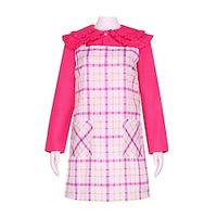 Wednesday Addams Addams family Enid Sinclair Dress Women's Movie Cosplay Cosplay Costume White Pink Dress Halloween Carnival Children's Day Polyester Lightinthebox - thumbnail