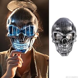 Halloween Mask Men Women's Glowing Skull Mask Halloween Party Cosplay Costume Accessories Scary Death Mask Party Favor Dropship Lightinthebox