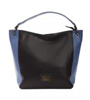 Pompei Donatella Chic Black Leather Shoulder Bag (PODO-5831)