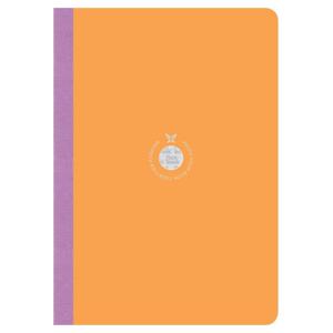 Flexbook Smartbook Ruled B5 Notebook - Large - Orange Cover/Light Purple Spine (17 x 24 cm)