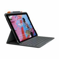 Logitech 920-009653 Slim Folio Keyboard Case Arabic Graphite for iPad 7th Gen - thumbnail